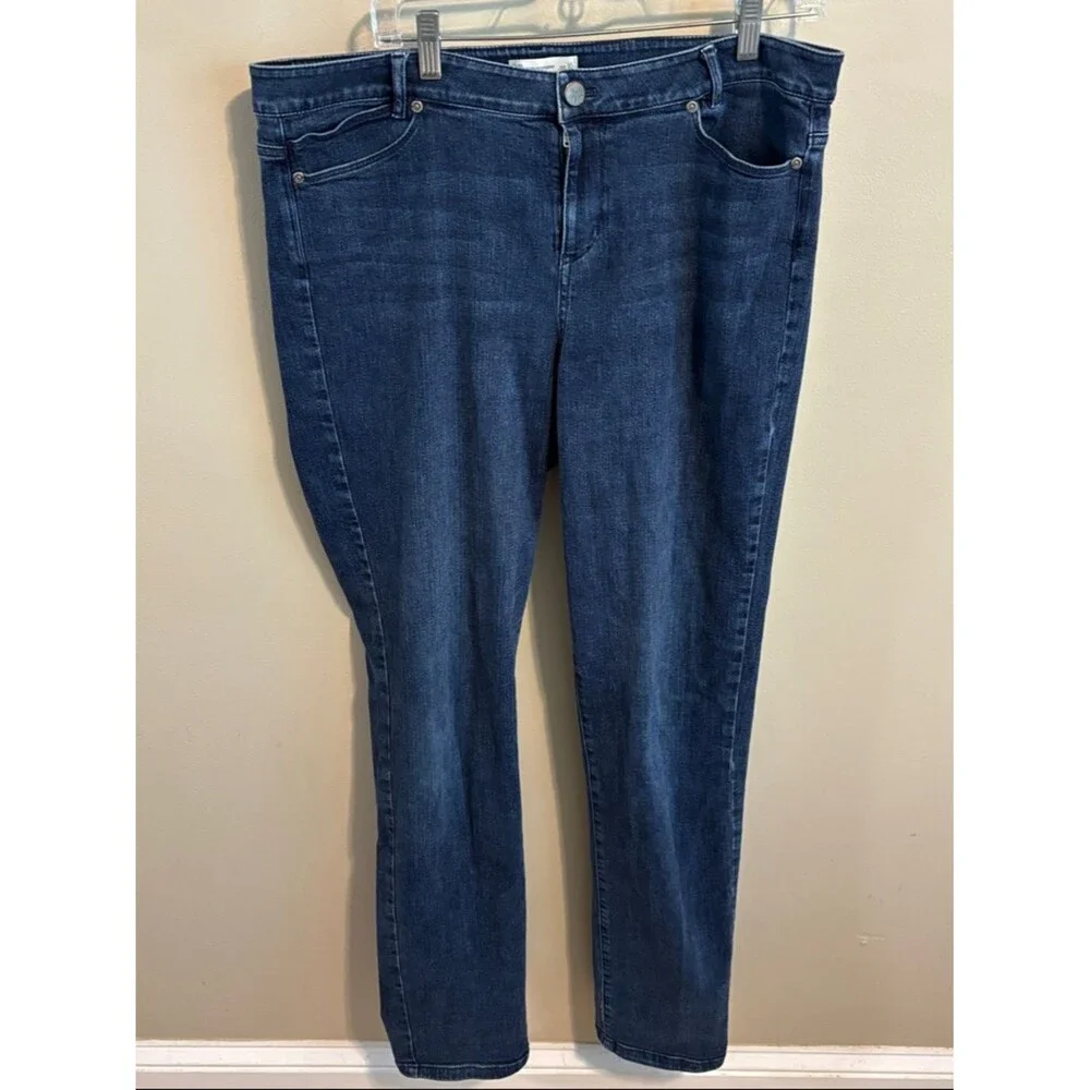 J Jill slim boyfriend straight leg jeans size 16 tall